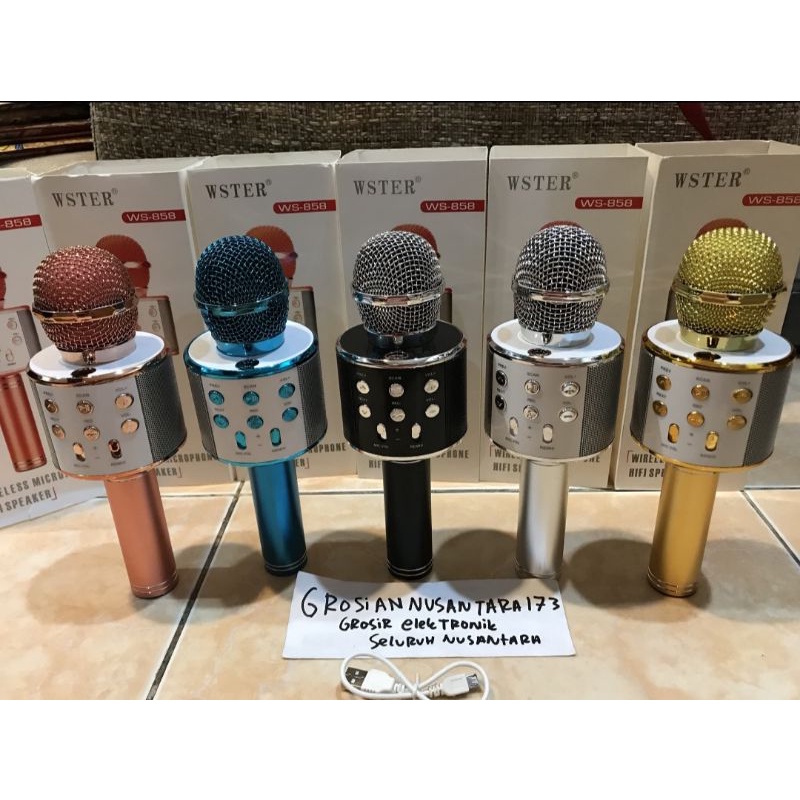 MIC KARSIS BLUETOOTH MIK KARAOKE PORTABEL