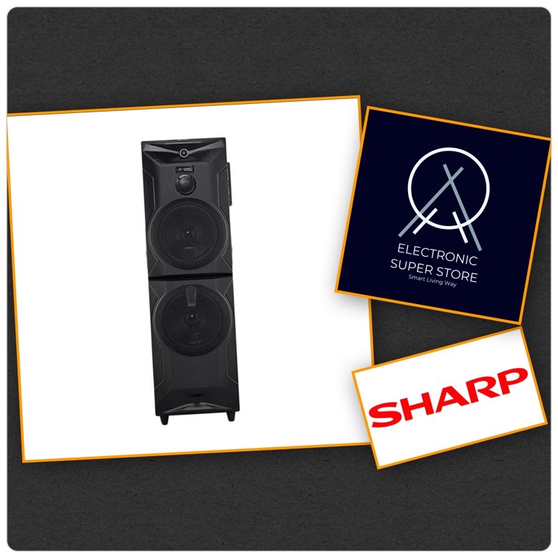 SPEAKER AKTIF 22 INCH SHARP CBOX-PRO22UBB BLUETOOTH DOUBE WOOFER