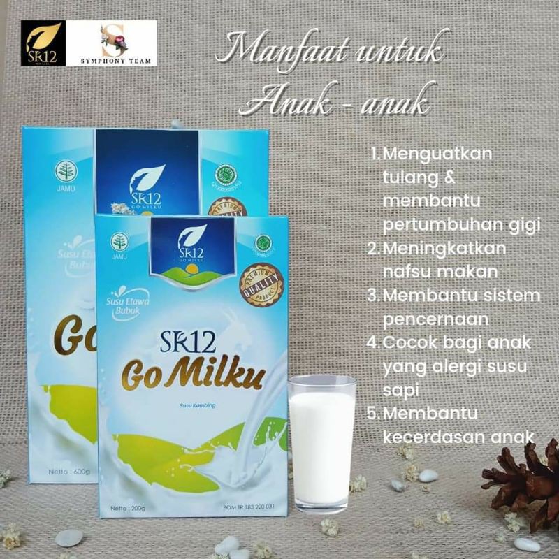 

Susu kambing etawa/GoMilku sr12/suplemen kesehatan