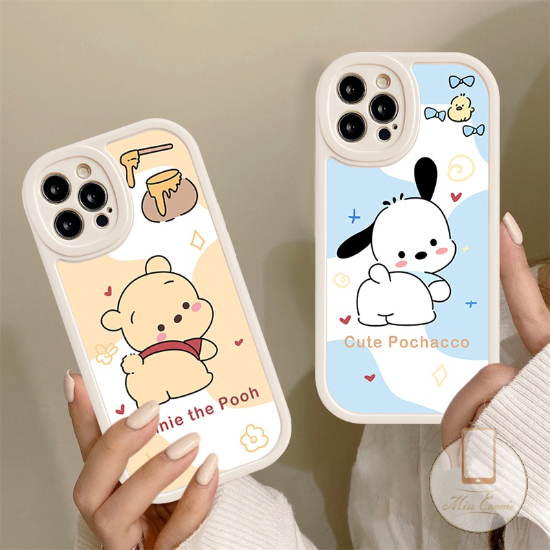 Case Compatible for iPhone 7 8 Plus 11 12 13 14 Pro Max 7Plus 8Plus XR 6 6s Plus X XS MAX 11Pro Max SE 2020 Cute Cartoon Pacha Dog Winnie The Pooh TPU Soft Silicon Back Cover