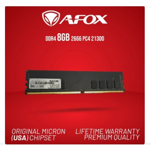 Memory  Afox Longdimm 8GB DDR4 PC21300 2666MHz