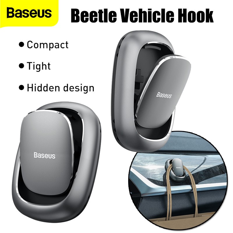 Baseus Beetle Vehicle Hook Gantungan Kunci Mobil Dashboard Car Hanger Holder