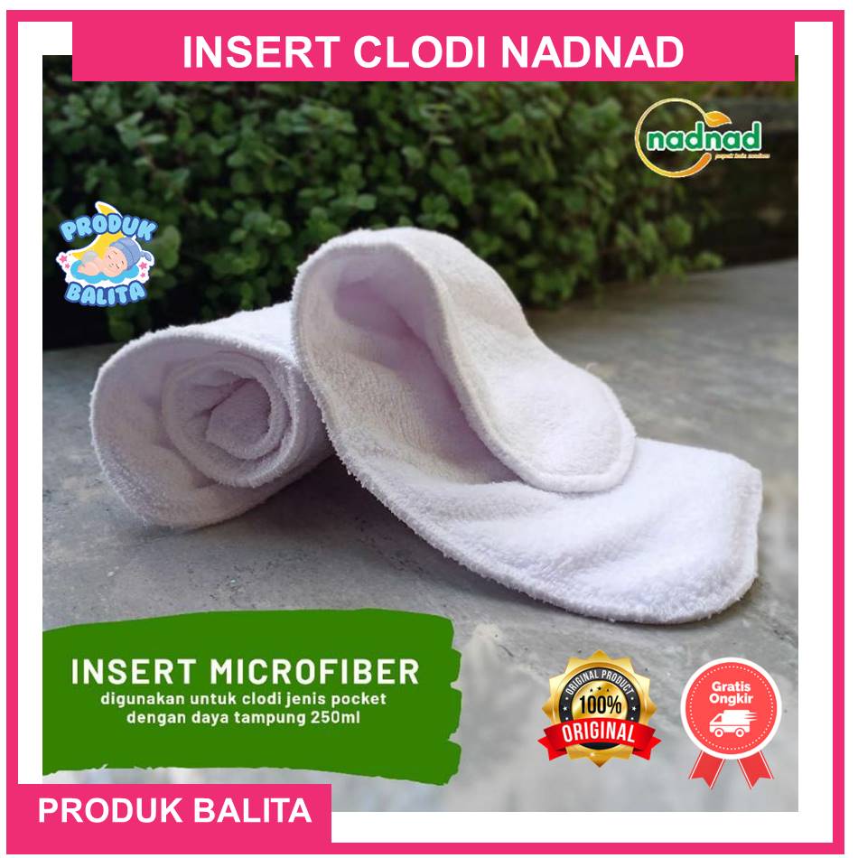 Insert Clodi Cover / Pocket Lapisan Dalam Popok Kain Penyerap Cuci Ulang Nadnad