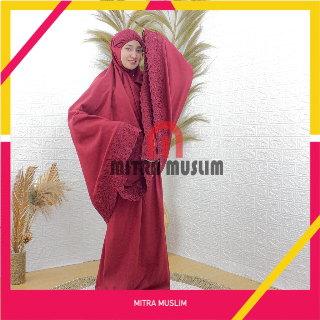 Mukena Dewasa Khodijah Fee Tas Cantik Mukenah Khadijah Jumbo Bahan Katun Premium Adem  Termurah