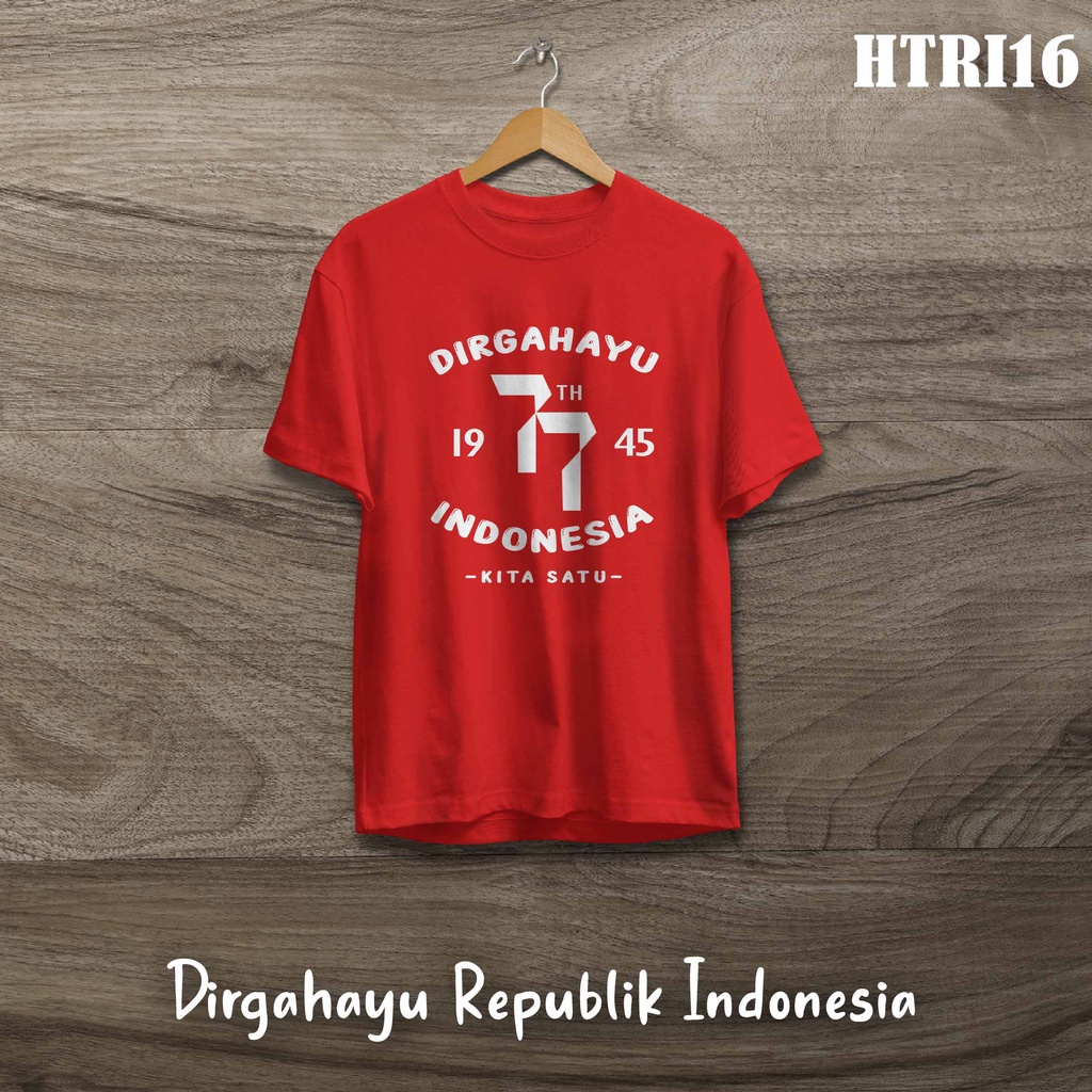 [KAOS] kaos dewasa/anak Hut RI 17 kemerdekaan HTRI16 cotton combed full color best