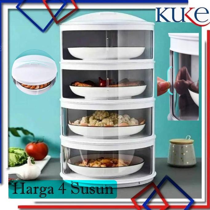 TUDUNG SAJI 4 SUSUN / RAK MAKANAN SUSUN / PENUTUP MAKANAN SUSUN TERLARISS...,,,,,
