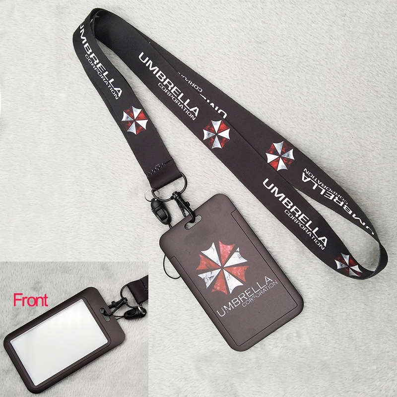 Resident Evil Neck Lanyard Dengan ID Card Holder Untuk Ponsel Case Sling Kartu Pelajar Dan Keychian Anti-Drop Lanyard Aksesoris