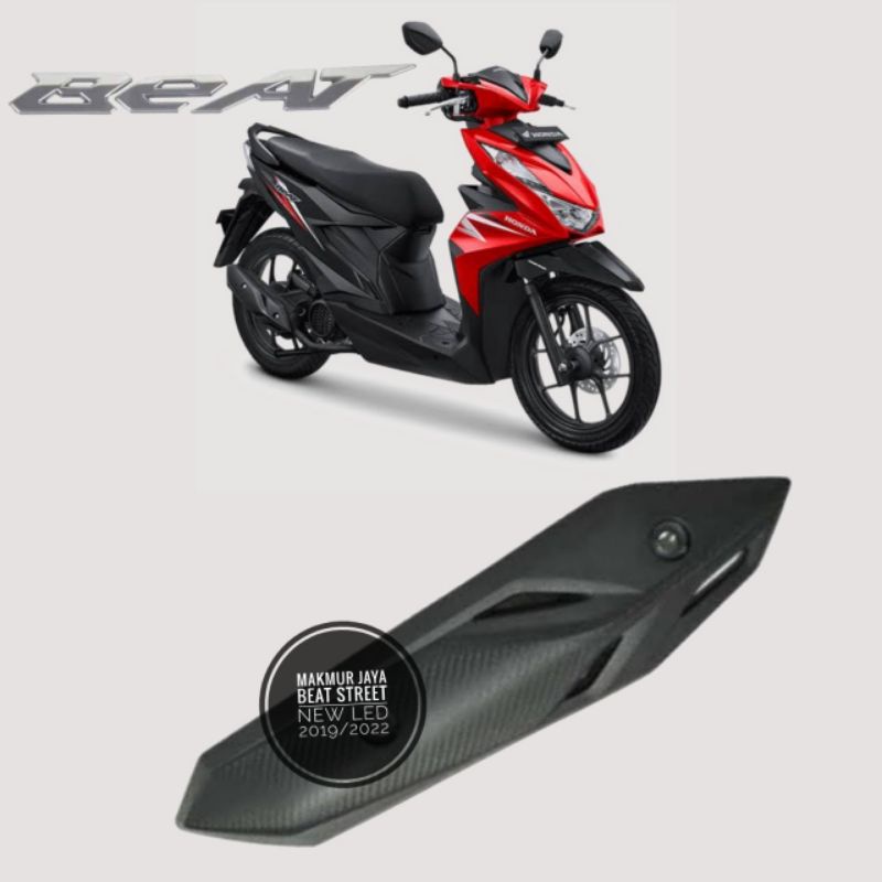 Cover Tutup Pelindung Tameng Knalpot Honda Beat Deluxe New Street 2020-2022