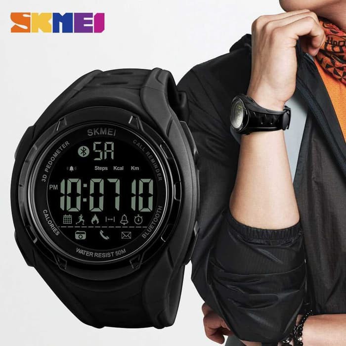 Smart Watch SKMEI 1316 Bluetooth Pedometer Smartwatch - 50M Waterproof