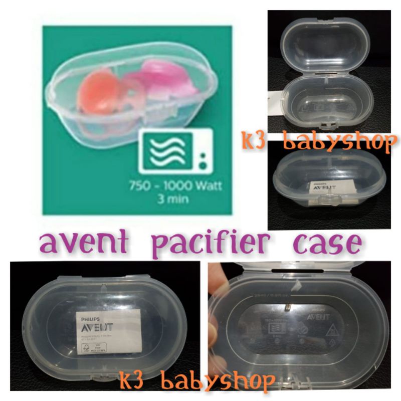 Tempat empeng bayi kotak penyimpanan dot bayi baby soother pacifier storage box kompeng anak avent original mika bisa disteril microwave k3 babymart