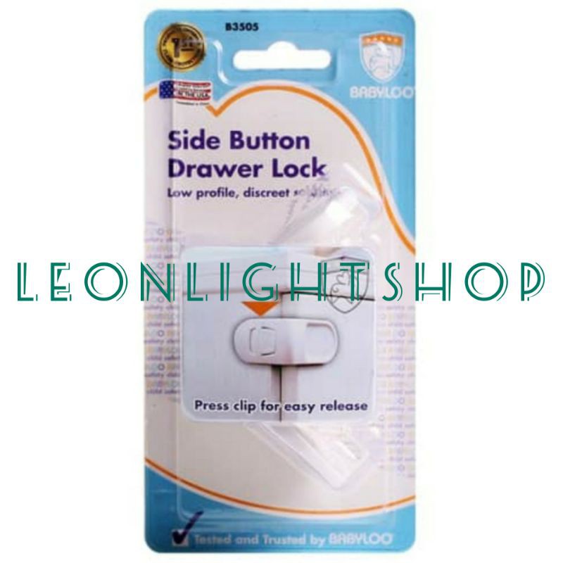 BABYLOO KUNCI PENGAMAN SISI LACI LEMARI/ACE DRAWER LOCK SAFETY/ACE PENGAMAN LACI/LEMARI/KABINET