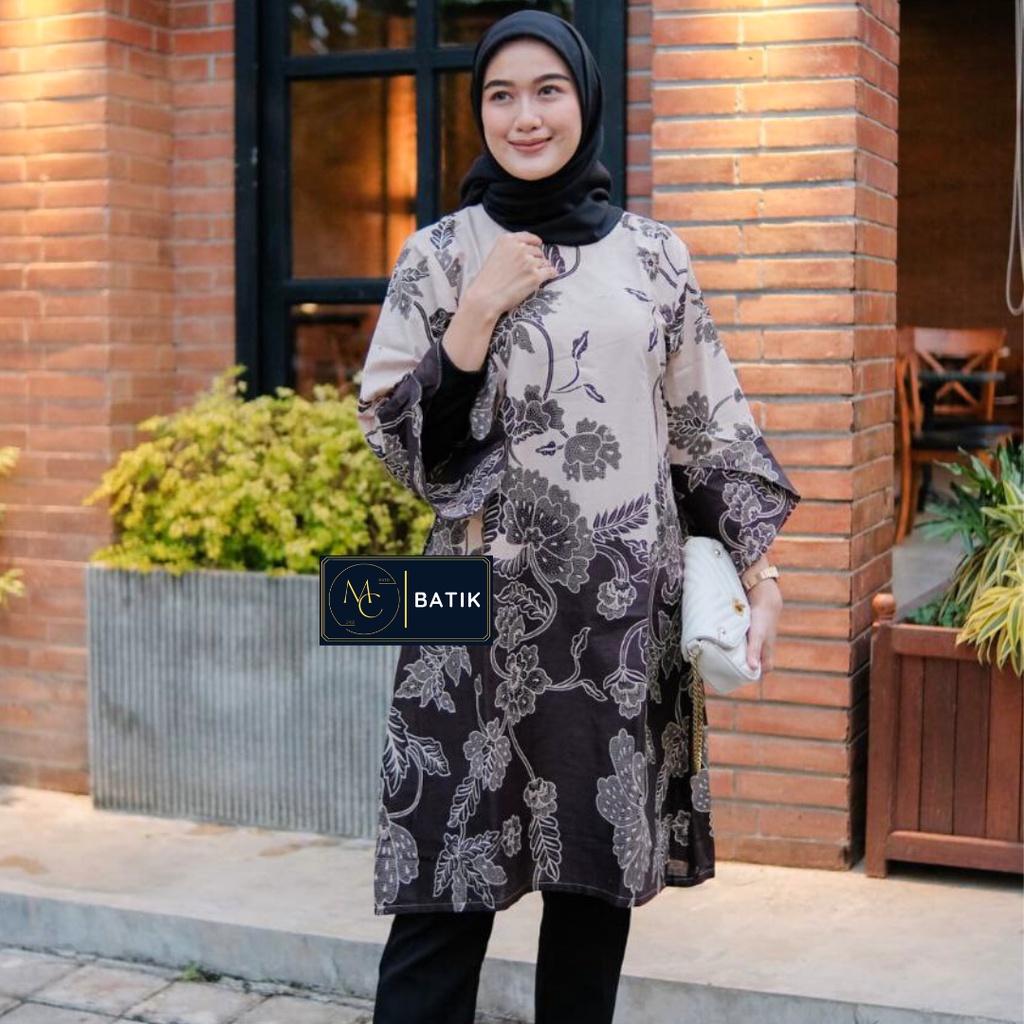 MCbatik | Atasan Batik Wanita Tunik Batik Wanita Modern Motif Terbaru