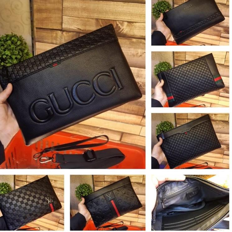[K7T] BISA BAYAR DI TEMPAT/COD OBRAL CLUTCH GUCCI/CLUTCH FASHION/CLUTCH PRIA WANITA  IMPORT HIGH QUA
