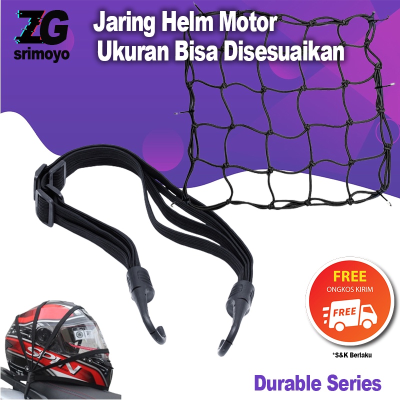 Jaring Ikat Helm Motor Touring Ukuran Bisa Diatur