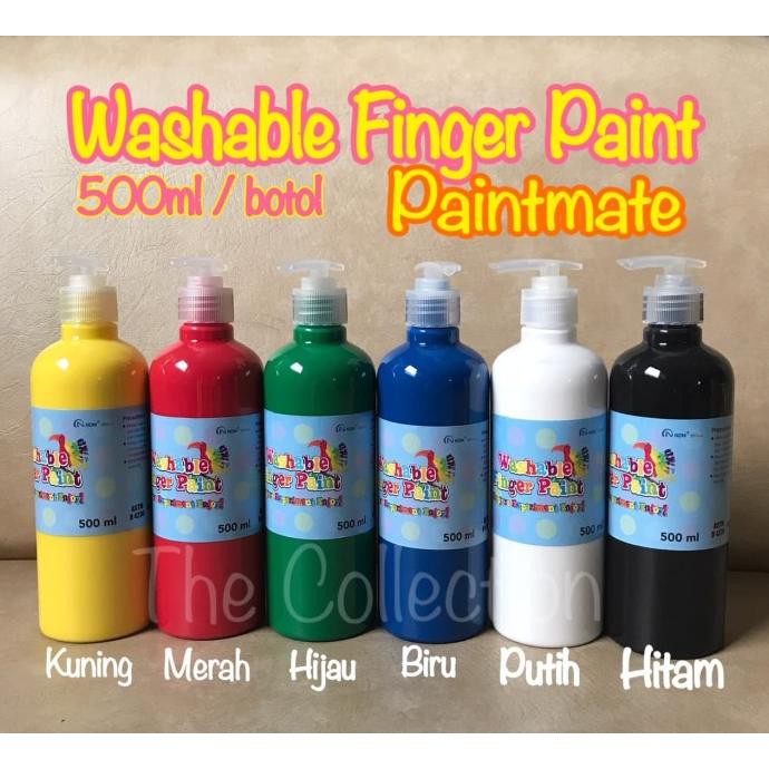 

Atk537Pm 500Ml Washable Finger Paint Paintmate Cat Air Jari Anak Tk Sd