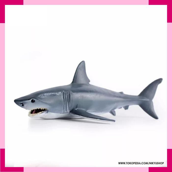 Mainan Edukasi Pajangan Koleksi Great White Shark Hiu Putih Besar