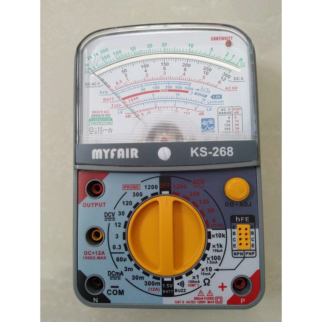 Analog Multimeter / Multitester / AVO meter MyFair KS 268 Hi 