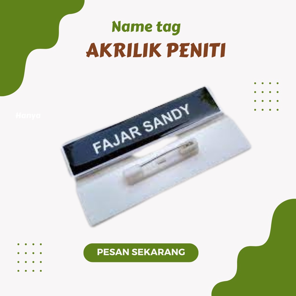 

Name Tag Resin Nama Dada papan dada Akrilik Kuningan Peniti Dokter Pegawai PNS Guru Karyawan Perawat Apoteker