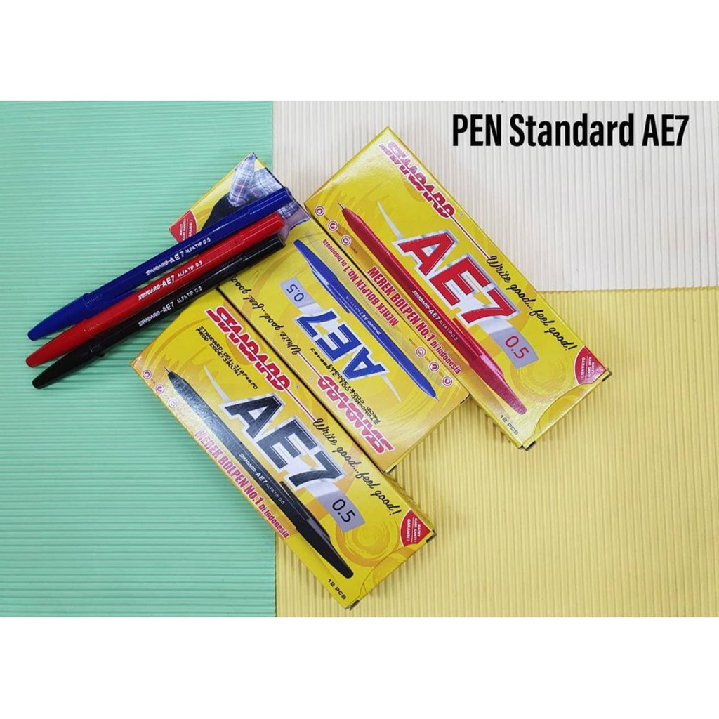 

(LUSIN) BOLPOIN STANDART AE7 ISI 12 PCS