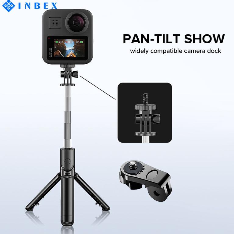 "UTR.21Jl22ᴷ" INBEX S03s LED Selfie Stick Tongsis Bluetooth Tripod 4 In 1/Flash Tongsis Bluetooth se
