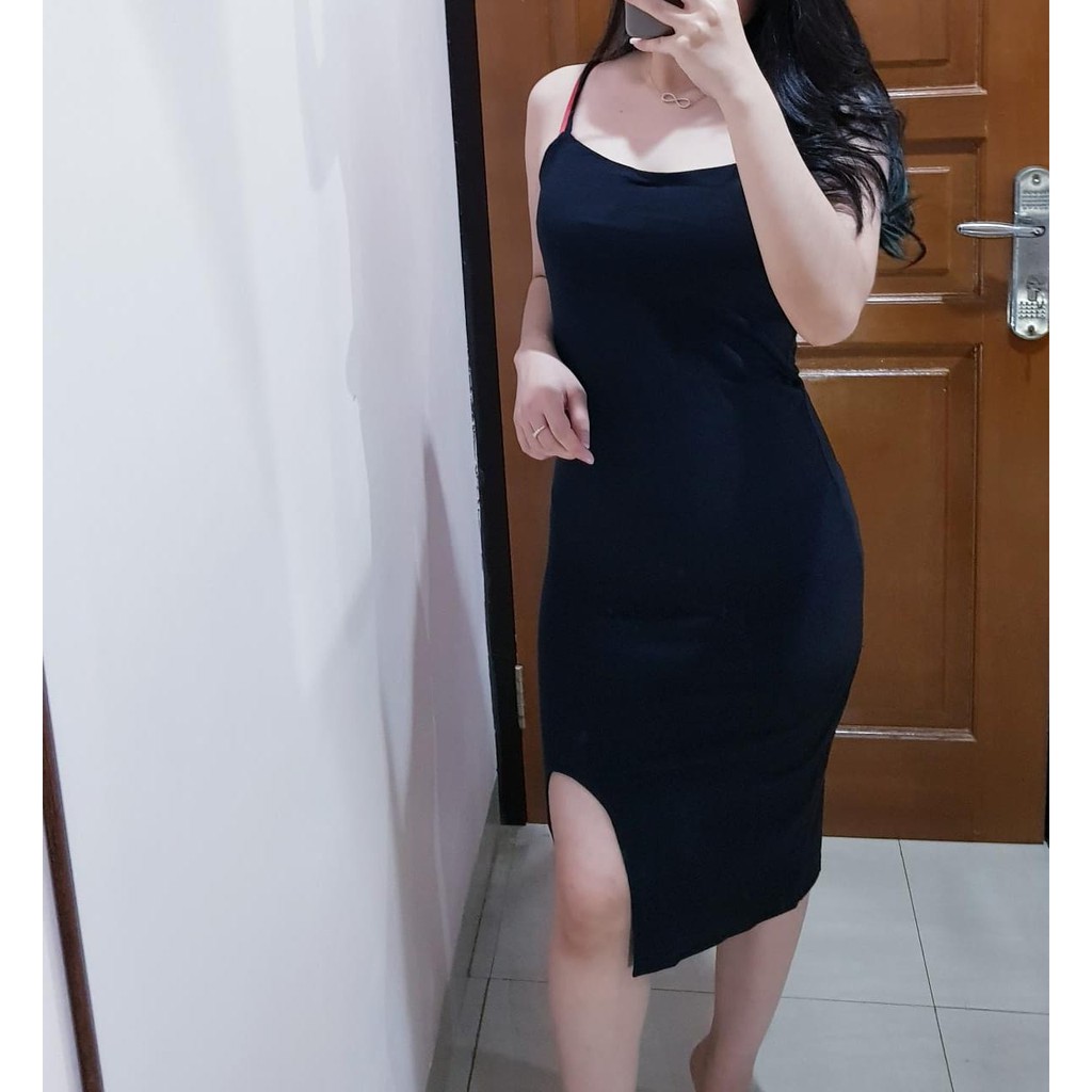 1600 sexy slit bodycon dress