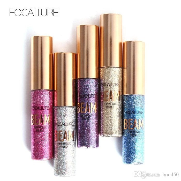 FOCALLURE Heavy Glitter Eyeliner ORI Focallure Warna Glitter Eyeliner