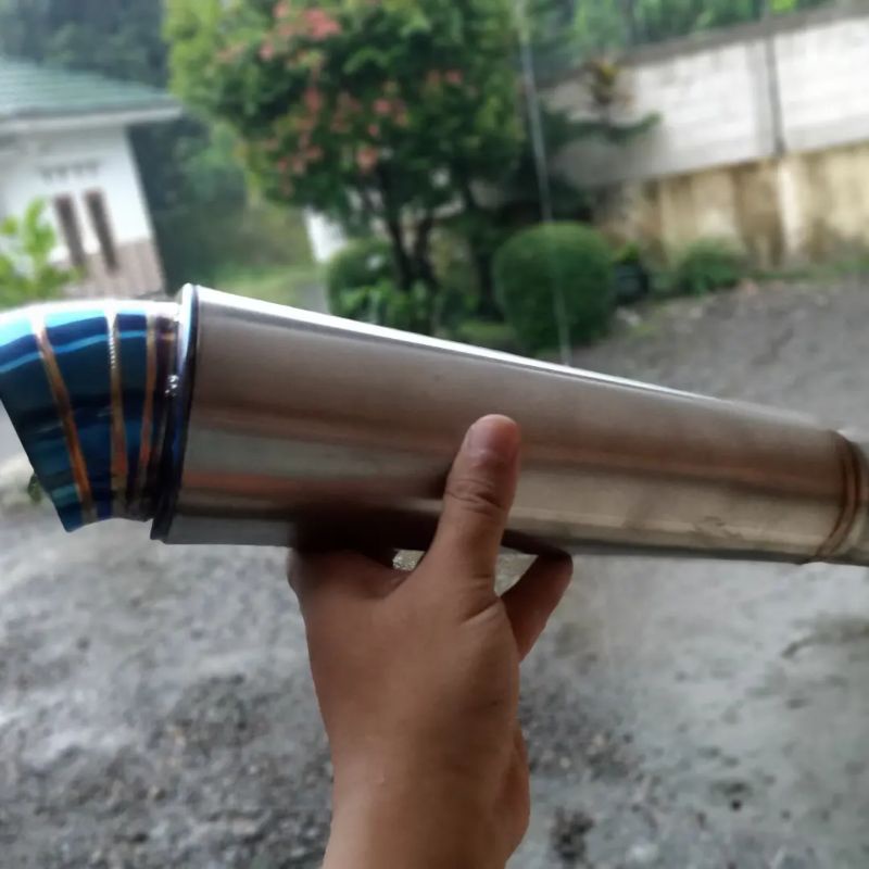 knalpot jiksaw bluemon polos