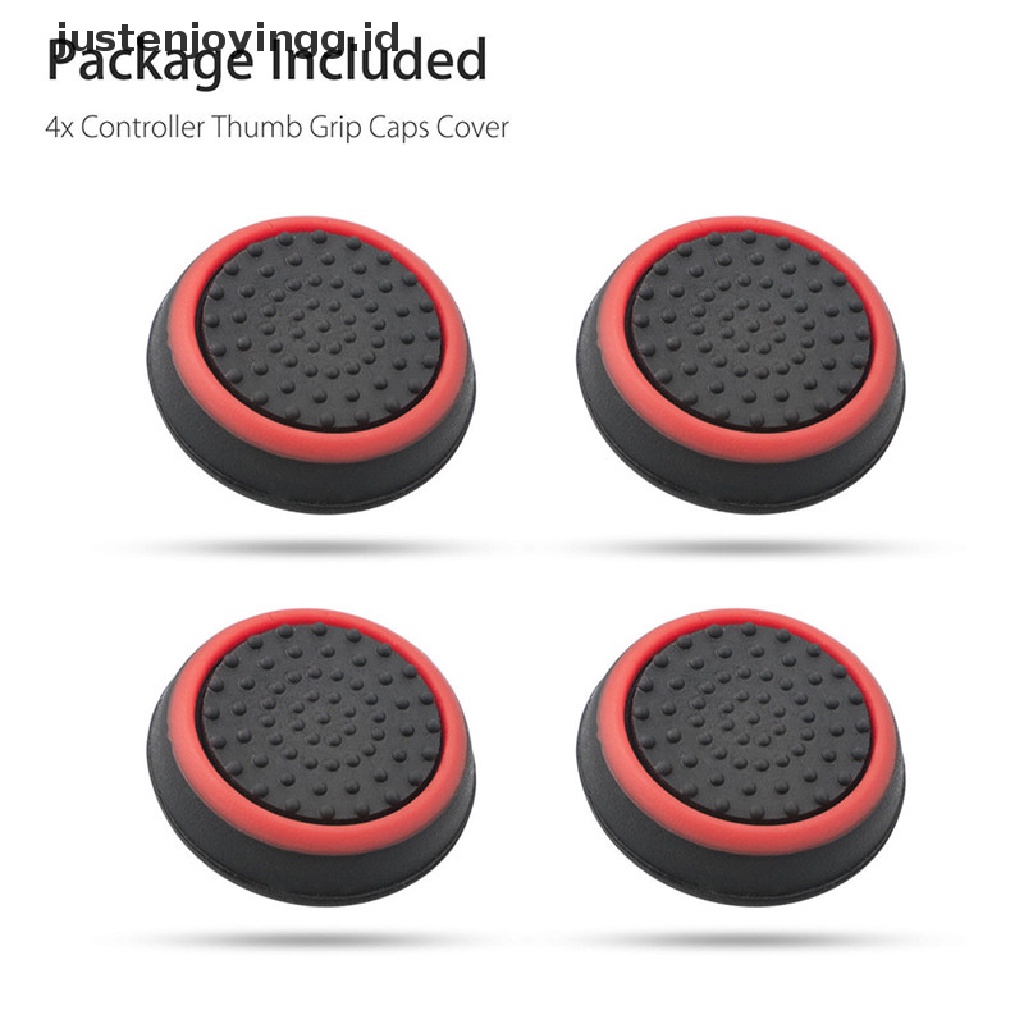 // justenjoyingg.id // 4PCS Controller Game Accessories Thumb Stick Grip Joystick Cap For PS3 PS4 XBOX ~