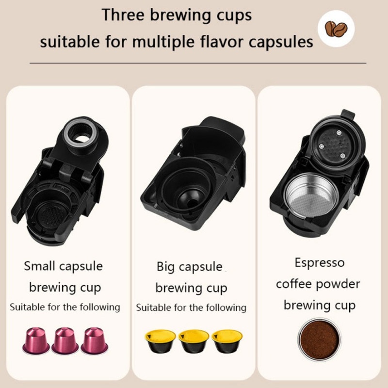 Mesin Kopi 3in1 Capsule Espresso for Nespresso Dolce 600 ml 1450 W