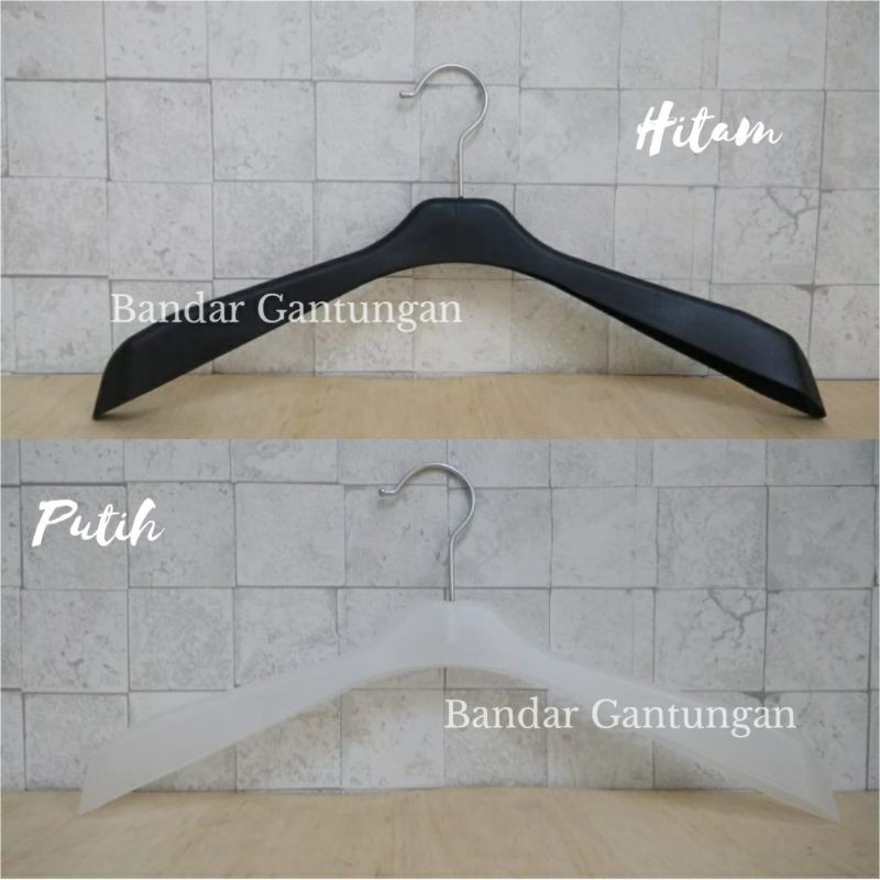 Hanger Distro 181 Hanger Jas Dewasa 181 Gantungan Baju Plastik Bebek Display Jas Murah HNEW (BH)