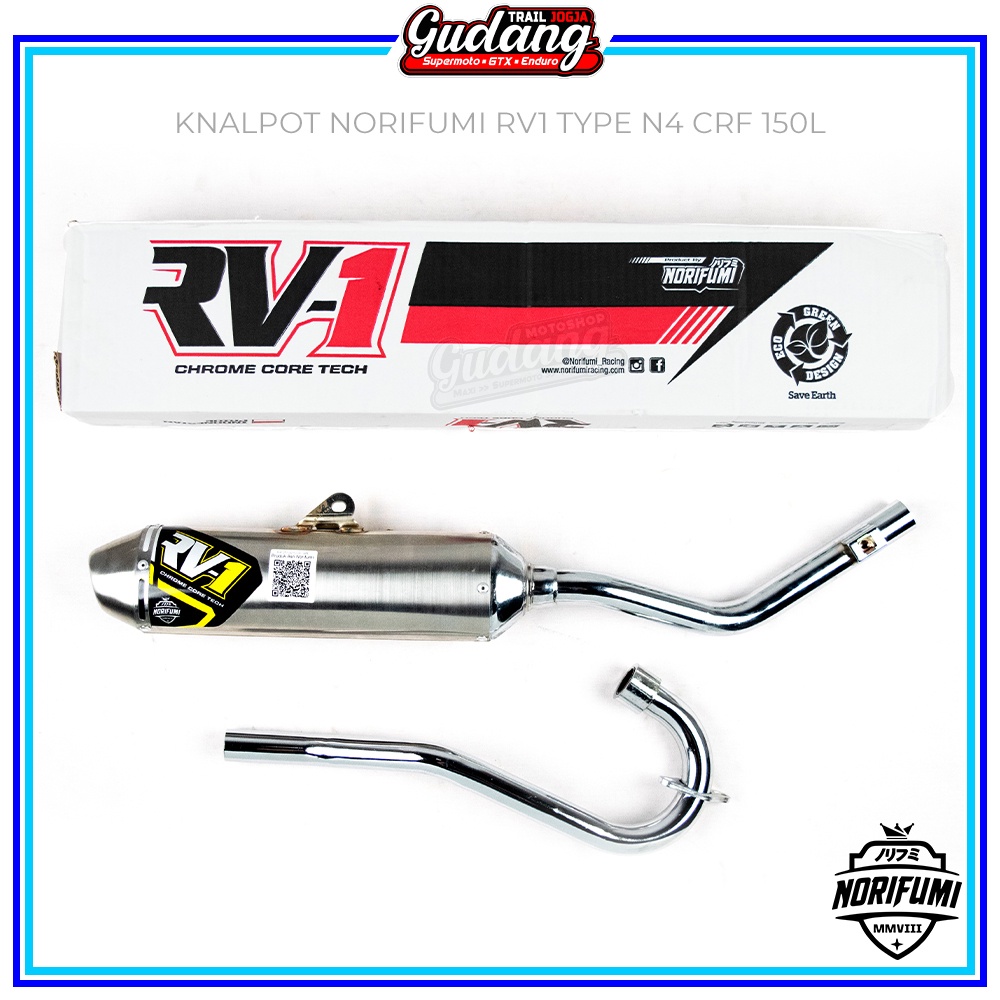 Knalpot Kenalpot Muffler Original Norifumi RV1 N4 NEW KLX 150 BIGFOOTF DTRACKER New CRF 150L KLX WR 155