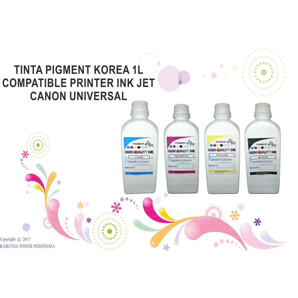 

TINTA PIGMENT KOREA 1L COMPATIBLE PRINTER INK JET UNIVERSAL