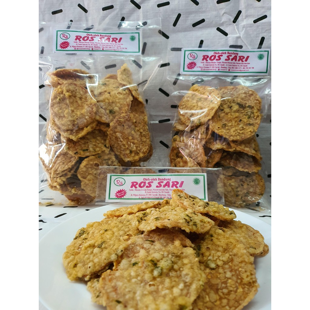 Best Seller Tempe Goreng Bawang 250gr Oleh Oleh Bandung