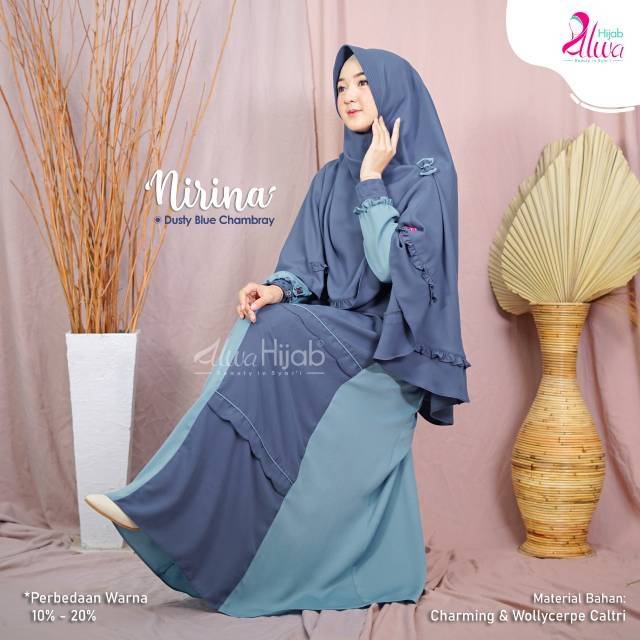 GAMIS NIRINA SET KHIMAR || ALWA HIJAB