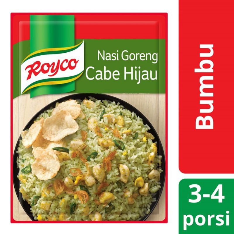 Royco Bumbu Nasi Goreng Instant Cabe Hijau 3-4 Porsi