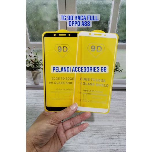 TEMPERED GLASS OPPO A83 ANTIGORES FULL LEM FULL COVER 9D ANTI GORES KACA