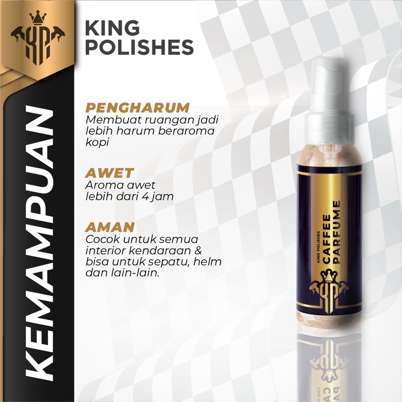 KING POLISHES .. Parfum Helm - Parfum Sepatu - Parfum Mobil Aroma Kopi