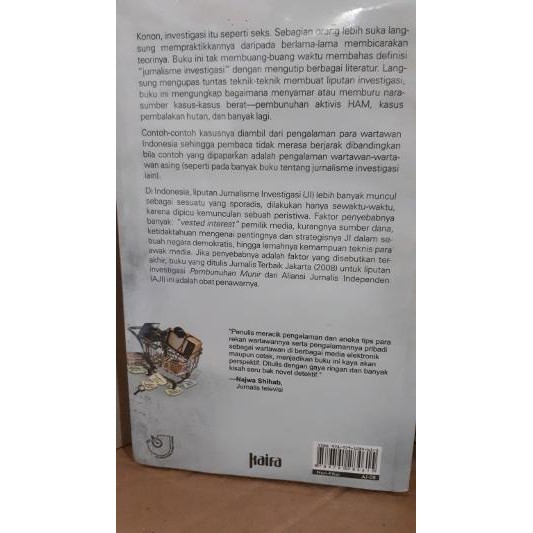 Dijual JURNALISME INVESTIGASI Diskon