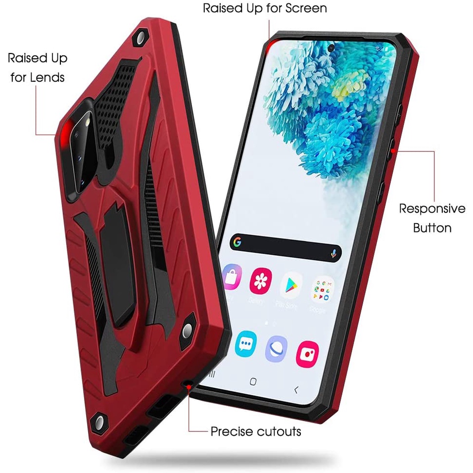 Hard Case For Vivo Y30 / Y50 / Y50s /  Y30i Leather Kickstand Transformers Phantom Robot HARD CASE S