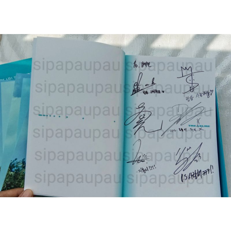 SIGNED ALBUM TREASURE YEDAM JUNGHWAN ASAHI DOYOUNG JIHOON JAEHYUK