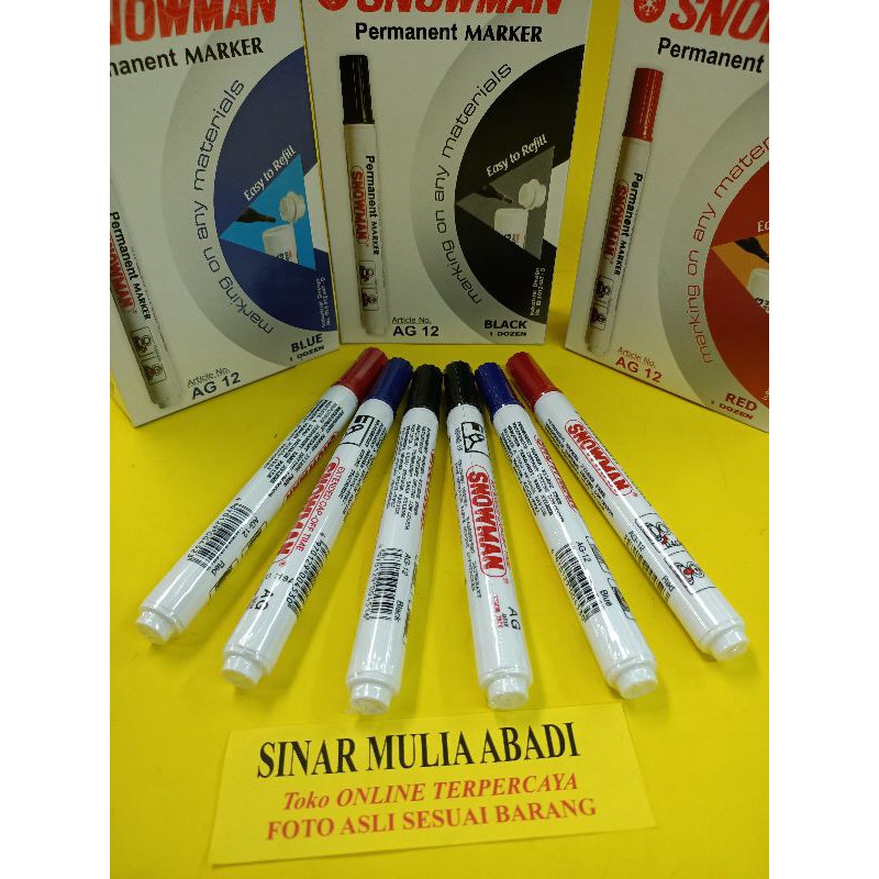 

Spidol Snowman Permanen Marker / pcs