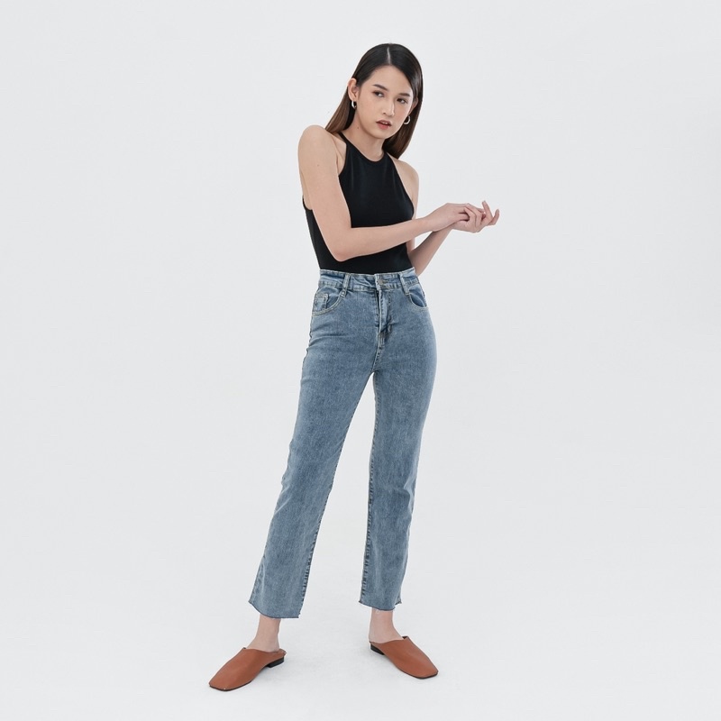 VIERLIN - Jeans 2597 - HIGHWAIST STRAIGHT CUT