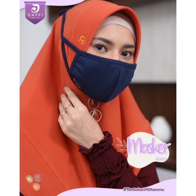 Masker kaos Ori Daffi hijab