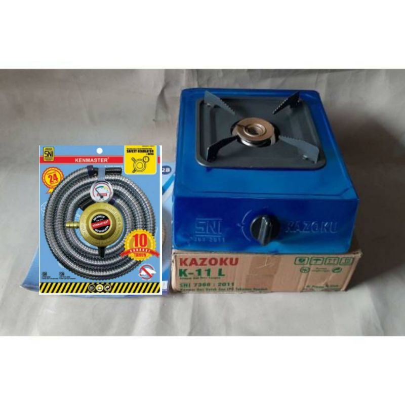 Kompor  1 TUNGKU Kazoku K- 11L , + Paket Selang gas Paket, Winn gas , Regulator