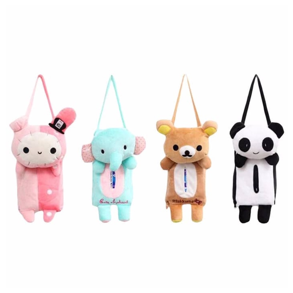 Tempat /Gantungan / Box Tissue / Tisu Mobil Karakter Boneka