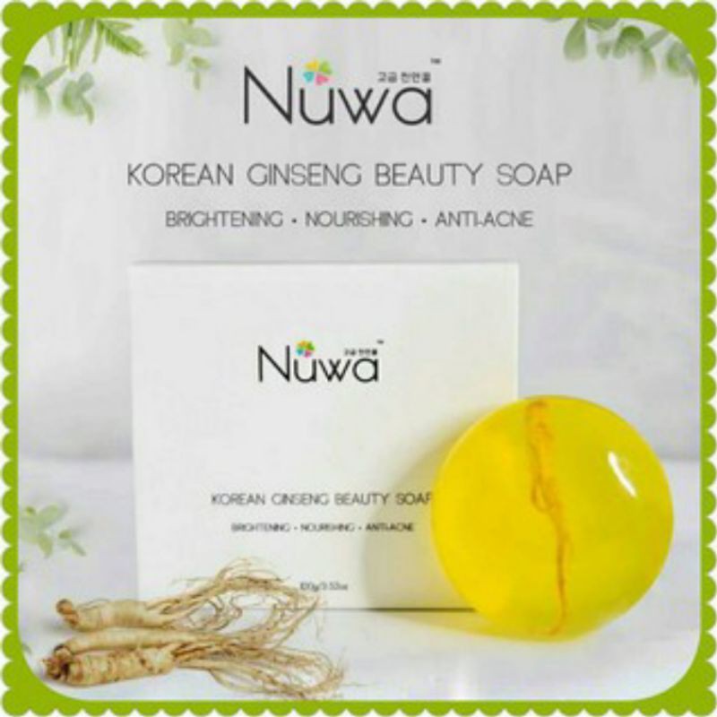 NUWA KOREAN GINSENG BEAUTY SOAP BRIGHTENING,ANTI AGING,NOURISHING