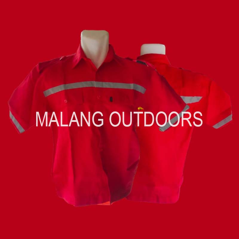 Wearpack Safety Lengan Pendek / Kemeja Safety Lengan Pendek