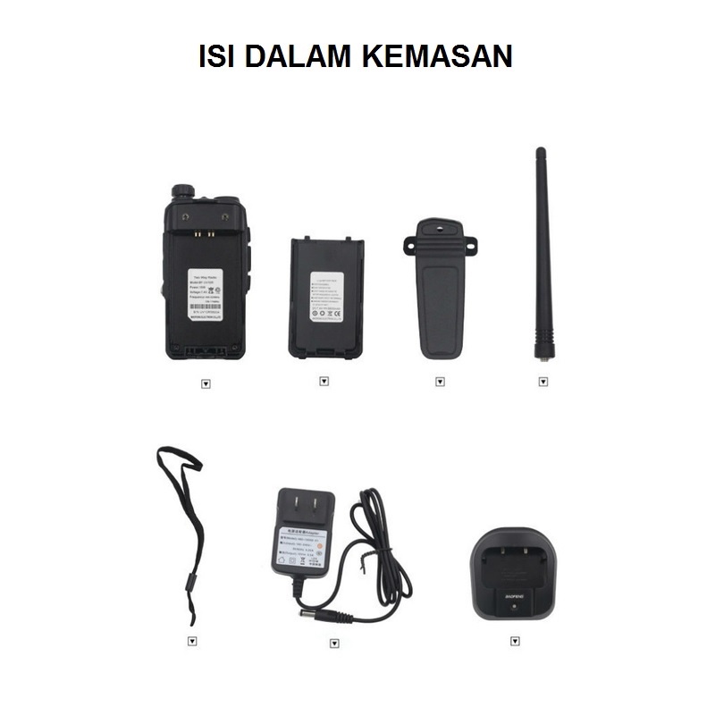 UV-10R - Portable Two-Way Dual Band Radio Walkie Talkie 16W - Radio Panggil Dua Arah - Power 16W hingga Jarak 15 KM