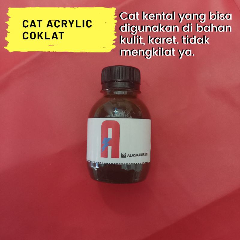 cat sepatu bahan kulit dan midsole karet buat lukis juga bisa acrylic rubber