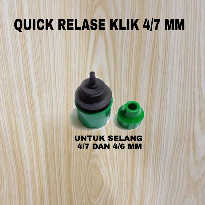 SOKET KONEKTOR POMPA DC SELANG QUICK RELASE 4/7 MM / QUICK KONEKTOR